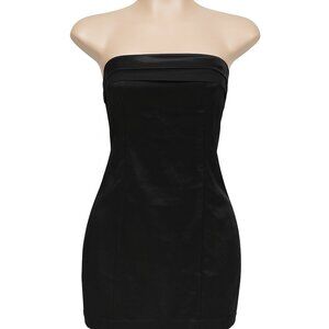 Hyperfire Elegant Black Strapless Mini Dress Size M